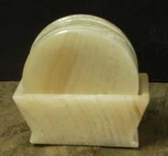 onyx drink coasters