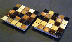 glass drink coasters