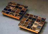 green gemstone coasters