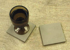 rainbow sandstone drink coasters